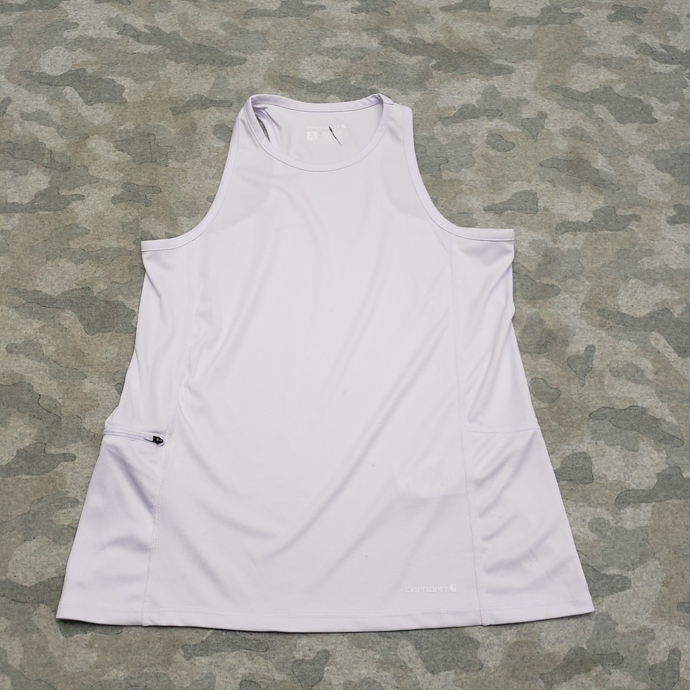 Carhartt Tank Top Womens Small Purple‎ Relaxed Fit Sleeveless Workwear